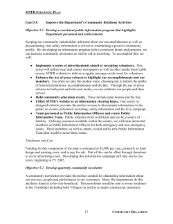 Strategic Plan Goal 5