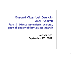 Beyond Classical Search: Local Search