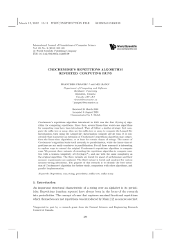 CROCHEMORE`S REPETITIONS ALGORITHM REVISITED