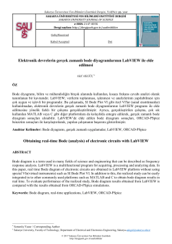 Obtaining real-time Bode (analysis) of electronic circuits