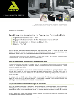 Accueil - AwoX - Connecting Things for a Smarter Home