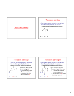 Parsing - UT Computer Science