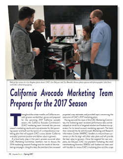 California Avocado Marketing Team Prepares for the 2017 Season