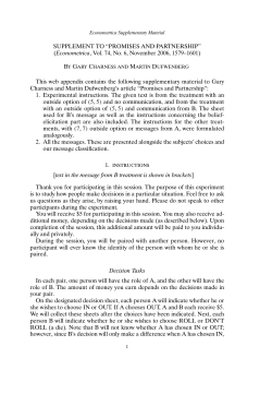 SUPPLEMENT TO - u.arizona.edu