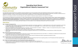 Organizational Capacity Assessment Tool