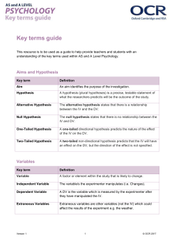 OCR A Level Psychology