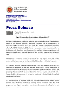 Agro Livestock Development Loan Scheme