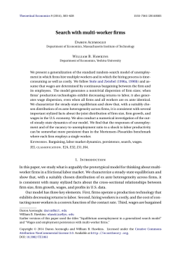 Search with multiworker firms