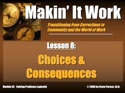 "Makin` It Work" -- Lesson 8 PowerPoint