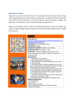 Games for the youth - Vanuatu`s National Advisory Board on Climate