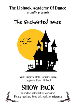 SHOW PACK - Liphook Academy Of Dance
