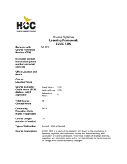 Course Syllabus