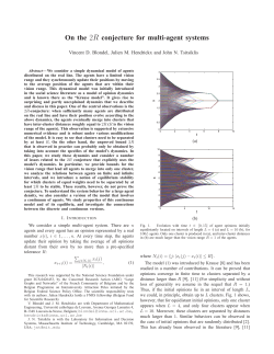 On the 2R conjecture for multi-agent systems