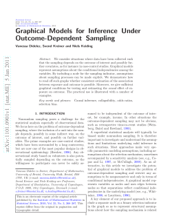 Graphical Models for Inference Under Outcome-Dependent