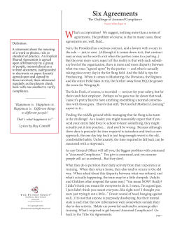 Six Agreements - The Fusion Group