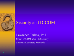 Security and DICOM