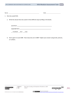 Grade 2 Mathematics Module 3