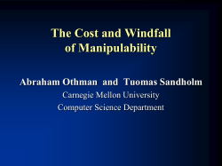 The Cost and Windfall of Manipulability