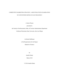 Competitive Marketing Strategy: A Best Practices Examination Of