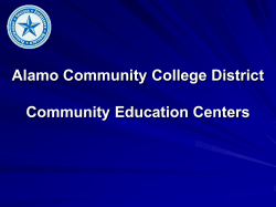 2003 Star Award Winner: Community Education Centers