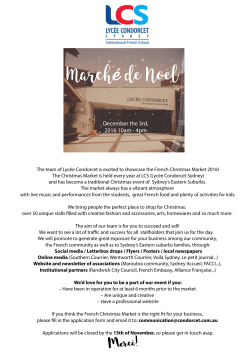Market info pack - The International French School of Sydney