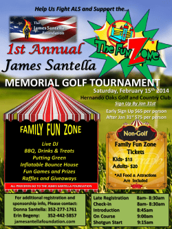 1st Annual James Santella Memorial Golf Tournament