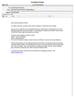 Email Invitation Template