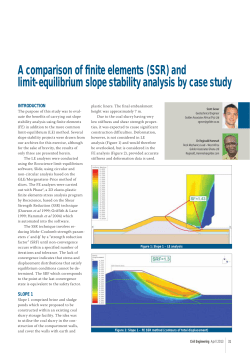 (SSR) and limit-equilibrium slope stability analysis by case study
