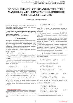 ii. on h-structure manifolds