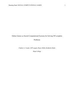 Online Games as Social-Computational Systems for Solving NP