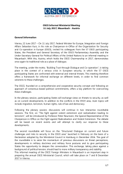 Mauerbach - Austria General Information Vienna, 22 June 2017