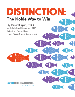 The Noble Way to Win - Lapin International