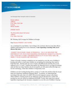 sample letter for your Senator