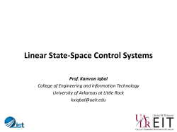Linear State-Space Control Systems