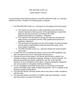 PSC Goal Safety - Pro Soccer Club
