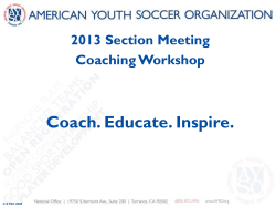 Coach. Educate. Inspire