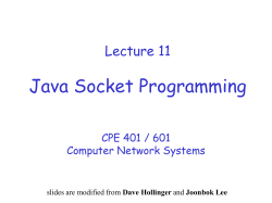 Java Socket Programming