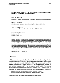 Random Generation of Combinatorial Structures from a Uniform