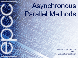 Asynchronous Parallel Methods
