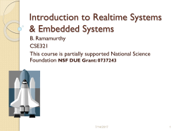 Introduction to embedded systems and realtime systems