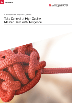 it.mds Solution Brief - itelligence AddStore