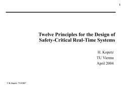 Architecture of Safety-Critical Distributed Real