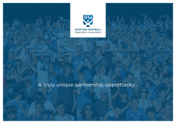 A truly unique partnership opportunity&hellip;