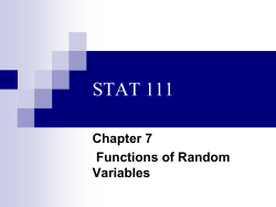 Stat 111 chapter 7 complete