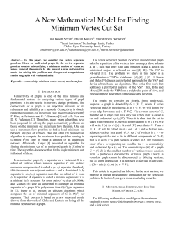 A New Mathematical Model for Finding Minimum Vertex