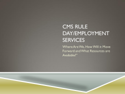 cms rule day/employment services