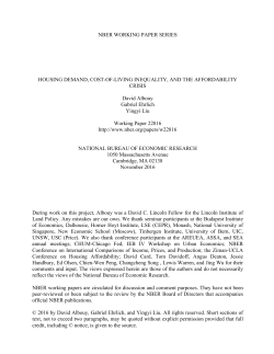 Housing Demand, Cost-of-Living Inequality, and the