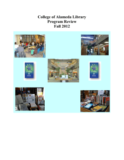 COA Library Program Review