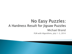 No Easy Puzzles: A Hardness Result for Jigsaw Puzzles