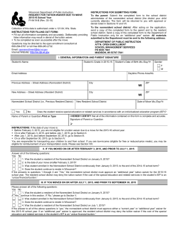 PI-9419-B Request for Tuition Waiver Due to Move